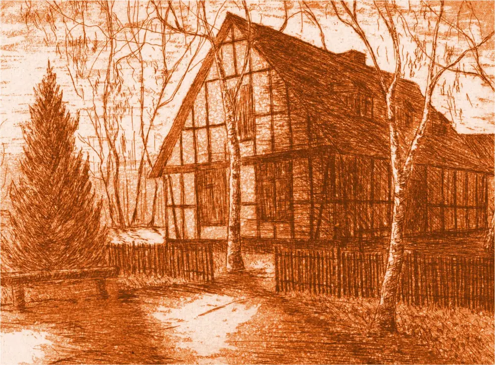 Das Bürgerhaus Glienicke – Zeichnung