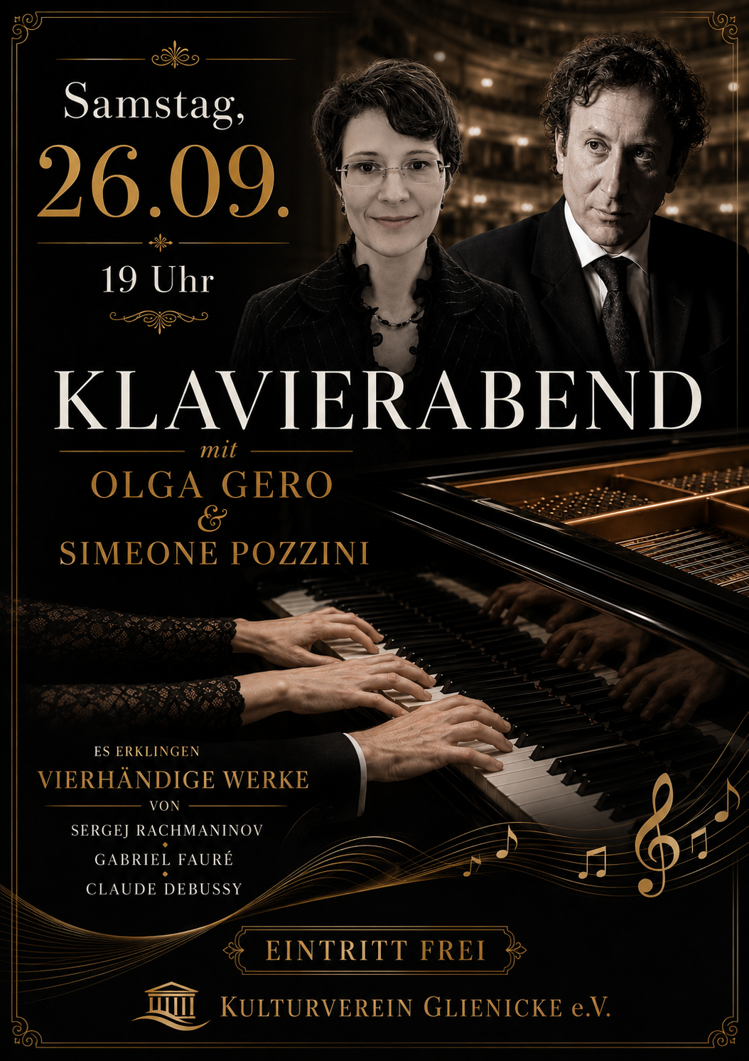 Klavierabend mit Olga Gero und Simeone Pozzini