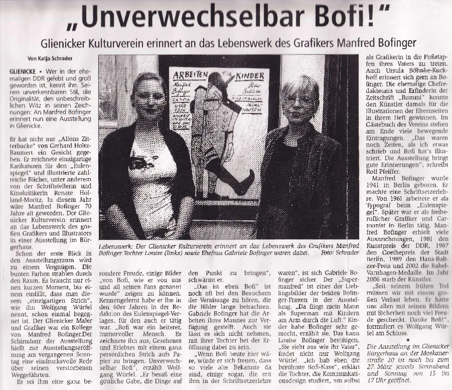 Unverwechselbar Bofi!